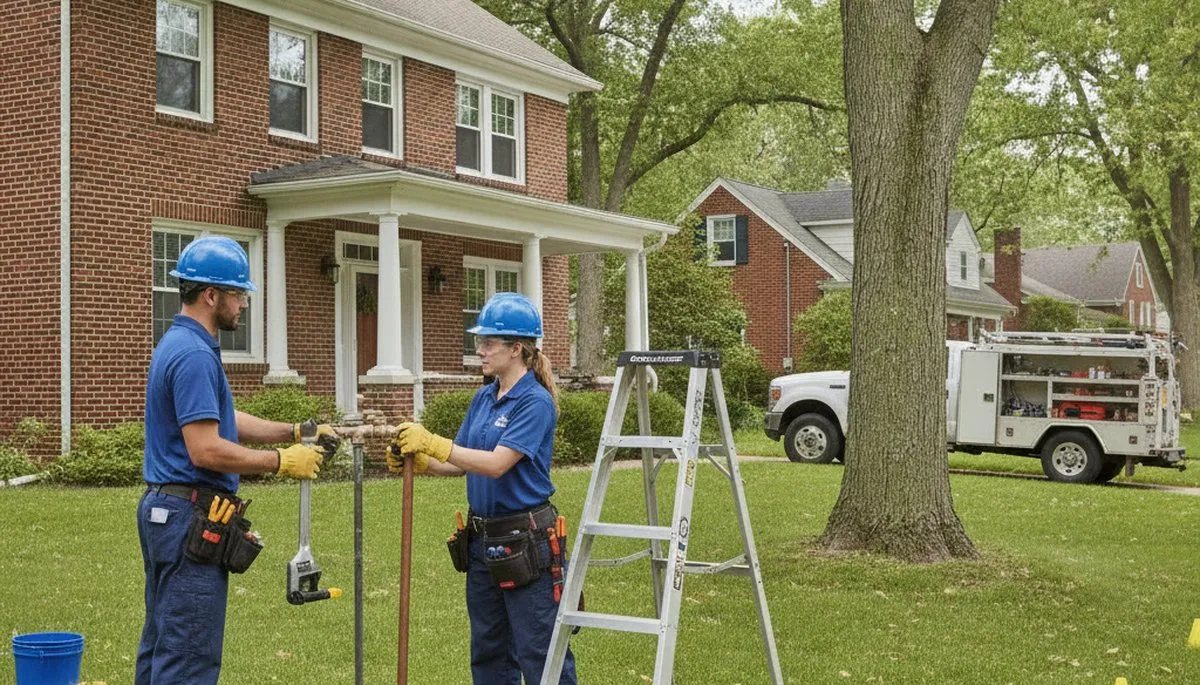 Plumbing repair service van in Cleveland, OH for emergency leak and drain repair